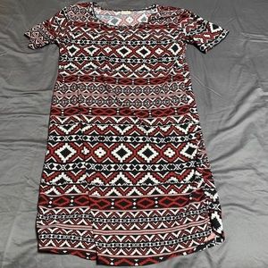 Red/black dress, large